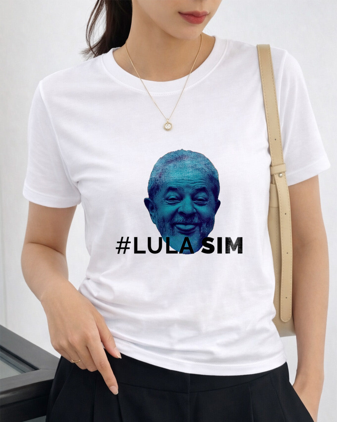Camiseta Feminina Lula 2026 Lula Sim Brasil