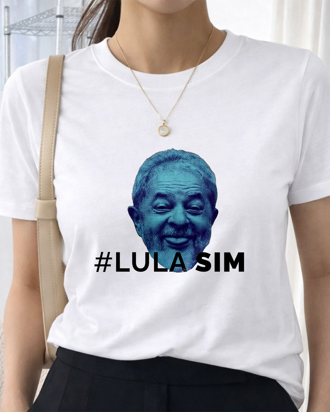 Camiseta Feminina Lula 2026 Lula Sim Brasil