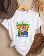 Camiseta Feminina Lula 2026 Lula Presidente Do Brasil