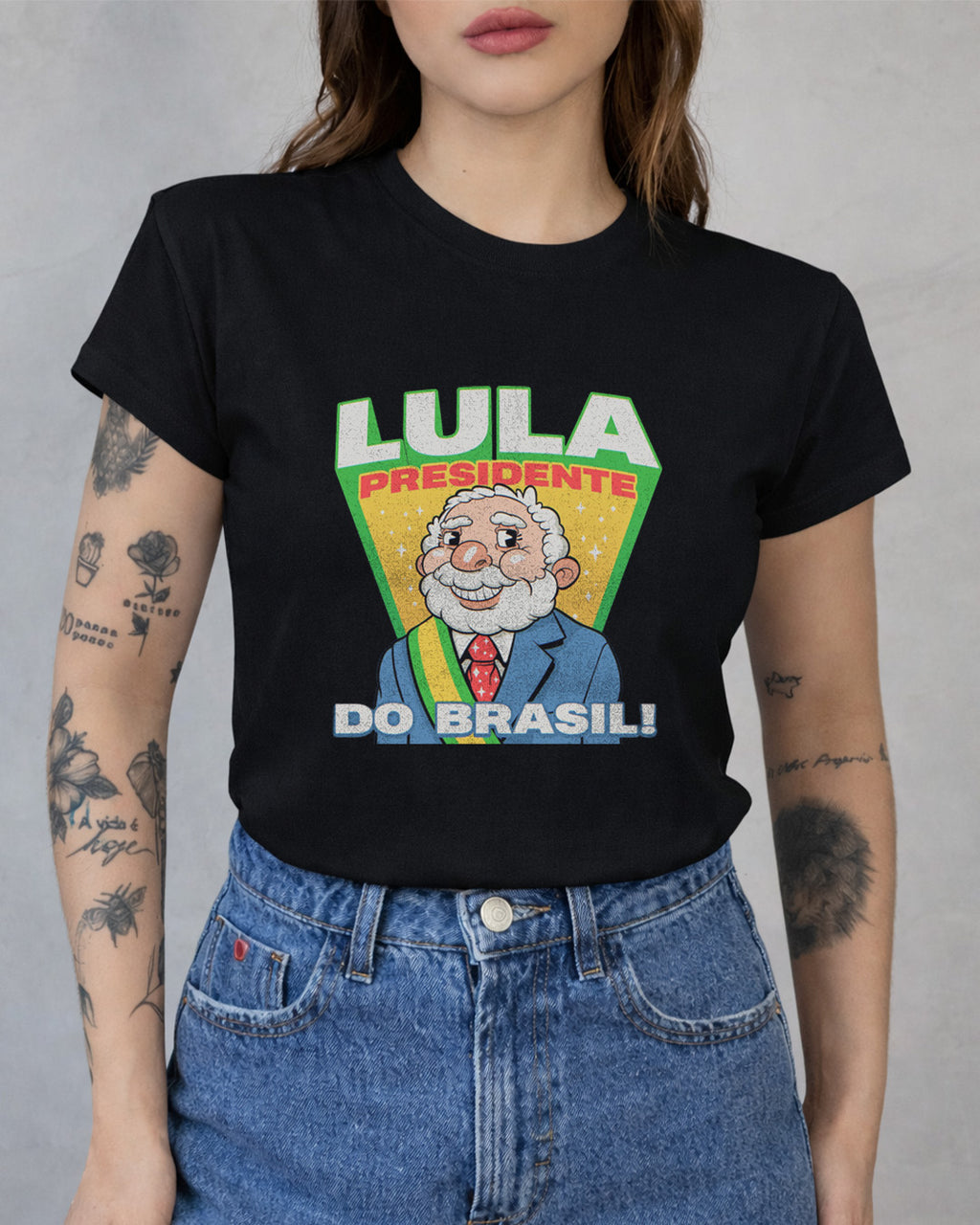 Camiseta Feminina Lula 2026 Lula Presidente Do Brasil