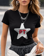 Camiseta Feminina Lula 2026 Estrela PT Brasil