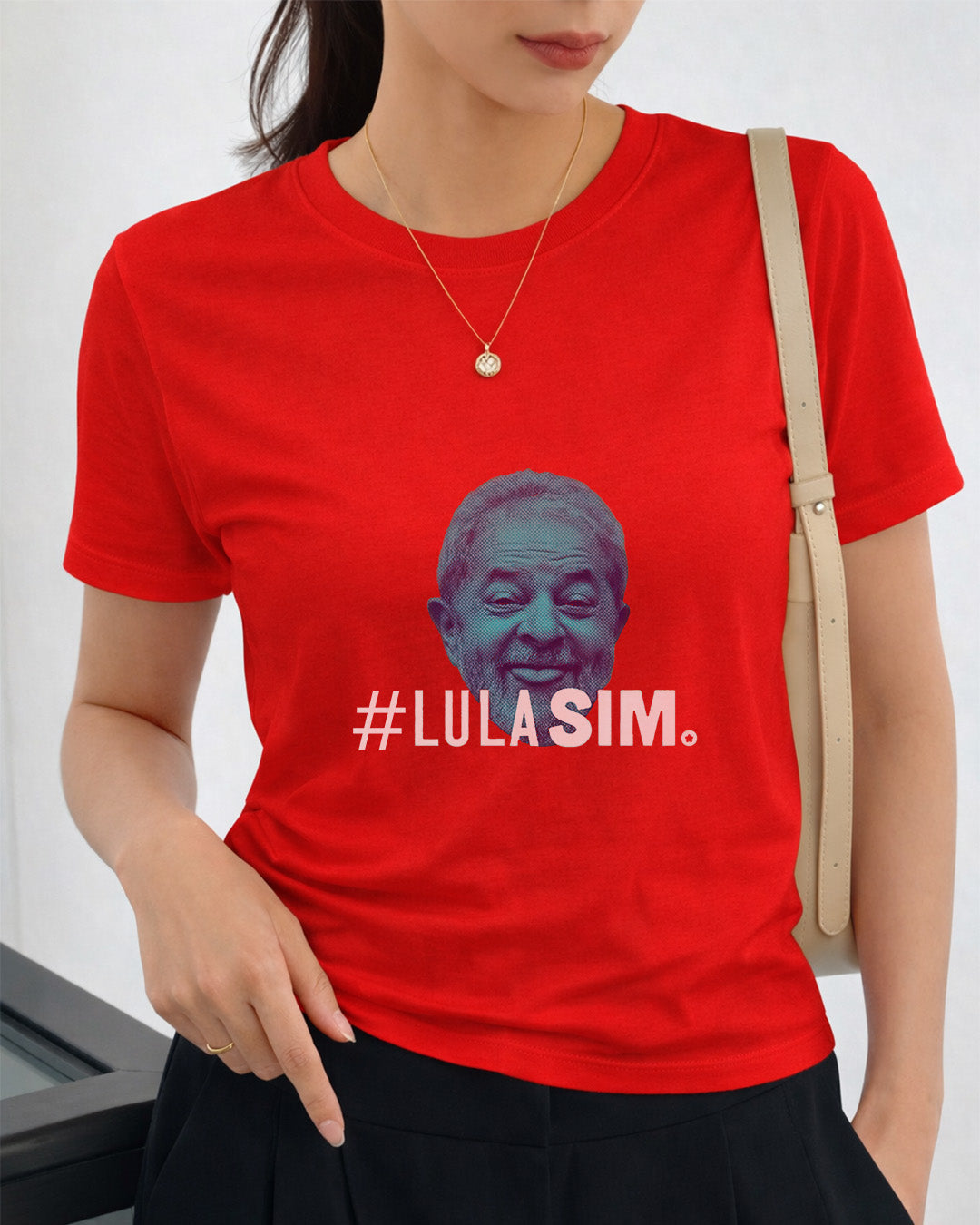 Camiseta Feminina Lula 2026 Lula Sim Brasil
