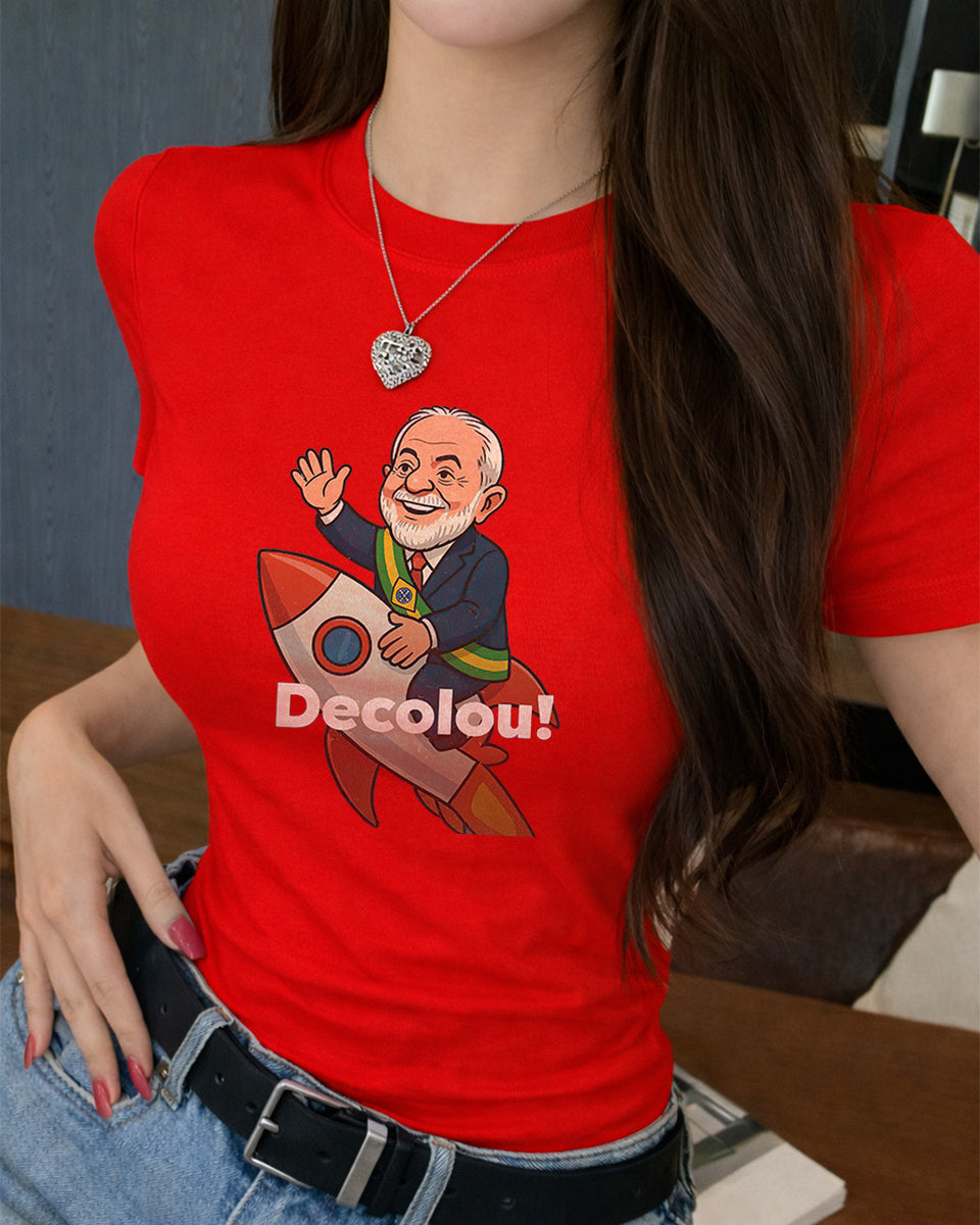 Camiseta Feminina Lula 2026 Decolou