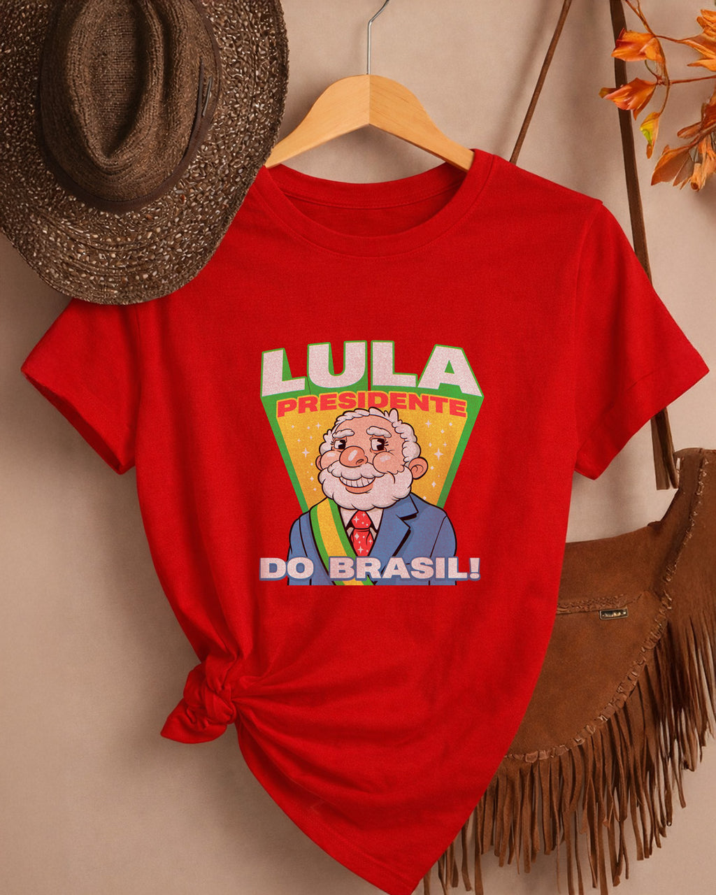 Camiseta Feminina Lula 2026 Lula Presidente Do Brasil